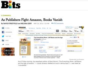 As publishers fight Amazon, books vanish